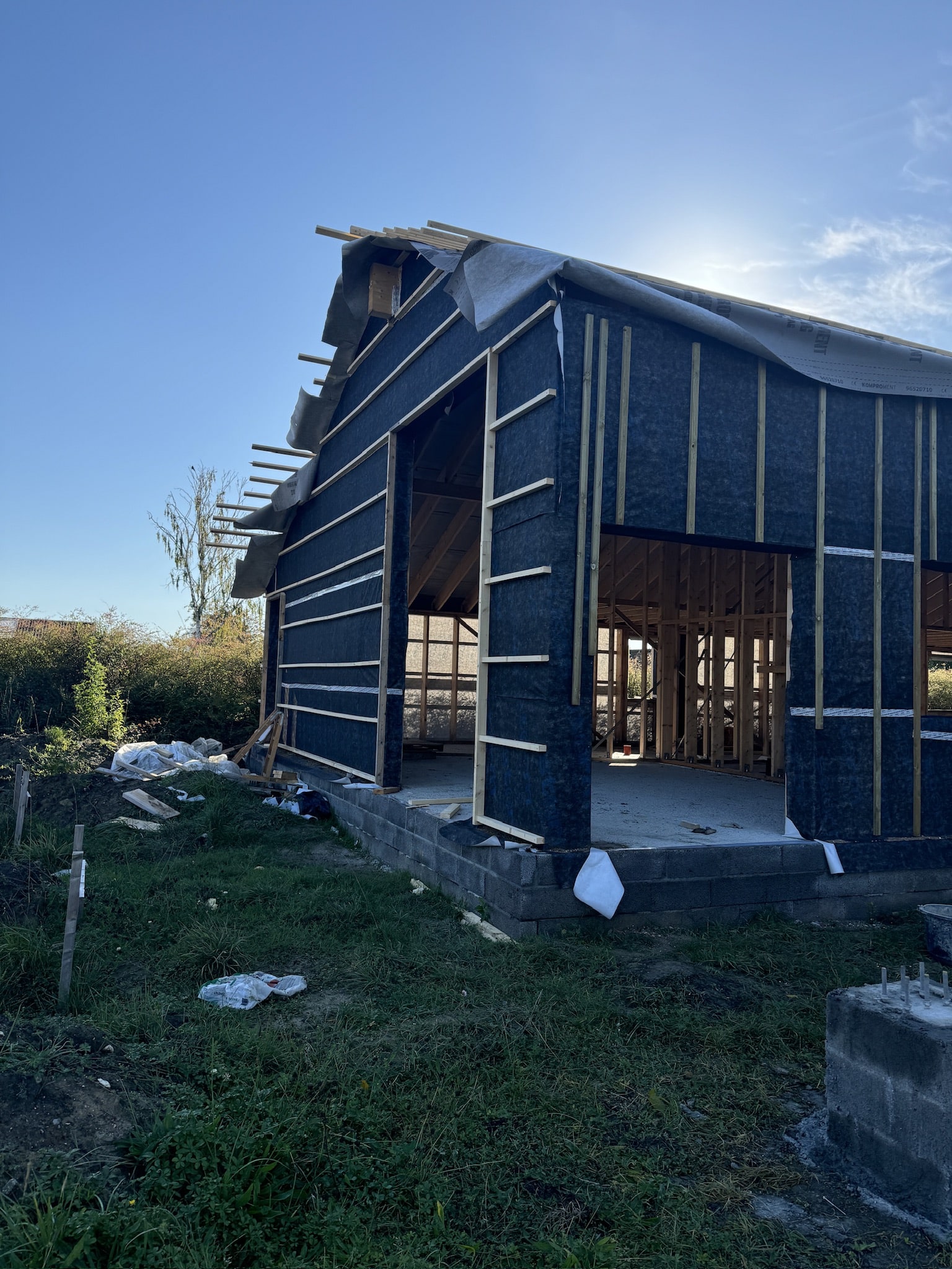 Nyt tag, tømrerarbejde i Vangede