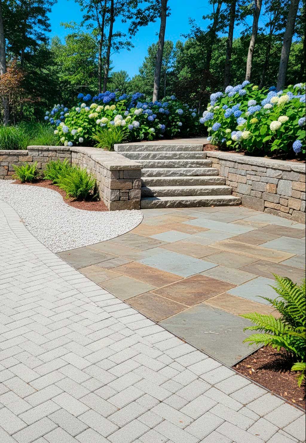 Brolæggerarbejde i Vangede